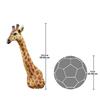 Design Toscano African Giraffe Trophy Wall Sculpture KY2069